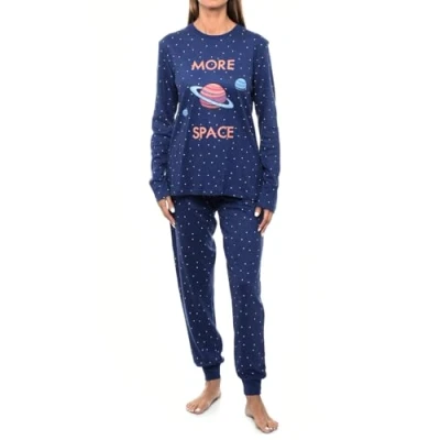 Imagen de Pijama Mujer Invierno KLP1. de algodón, Largo, Mujer, Ropa Dormir muje