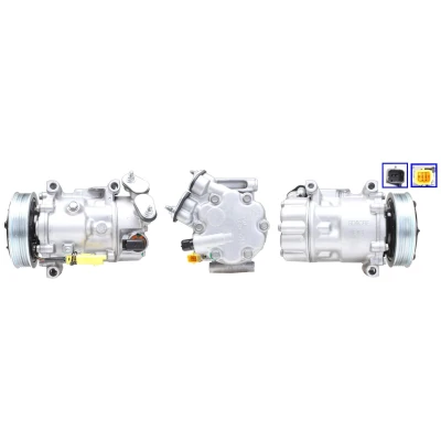 Imagen de LUCAS ACP01100 Compresor de Aire Acondicionado PAG 46 YF R 1234yf con juntas CITROËN: C4 II Cactus