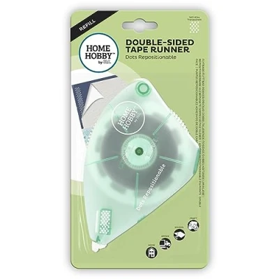 Imagen de HomeHobby by 3L Cinta Adhesiva de Doble Cara, Puntos Recambio, reposicionable E Z Runner Grand Dots Refill Repositionable, Papel Tereftalato Polietileno, Clear, 42M x 8mm, 42