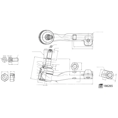 Imagen de Articulación angular, barra de acoplamiento FEBI BILSTEIN 186265