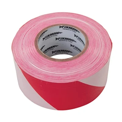 Imagen de Fixman Cinta para delimitar 70 mm x 500 m, rojo/blanco (194216)