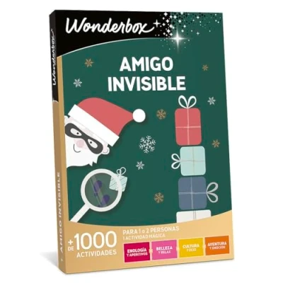Imagen de WONDERBOX Caja Regalo Amigo Invisible 15 1 Actividad a Elegir Entre: degustaciones, Bienestar, Ocio o Aventura para 2 Personas Válido Durante 3 años y Meses