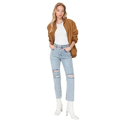 Imagen de Trendyol Twoaw23je00101/Mavi Jeans, Azul, 42 para Mujer