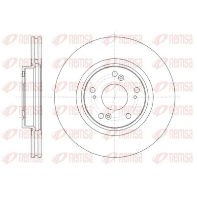 Imagen de REMSA 61359.10 Disco de freno Eje delantero 296, 296 25 5 ventilado HONDA: ACCORD 8, 8 Kombi