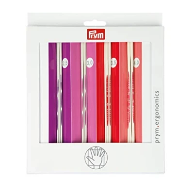 Imagen de Prym Juego de Agujas Doble Punta, Kunststoff, Rojo, Rosa, Blanco, talla única