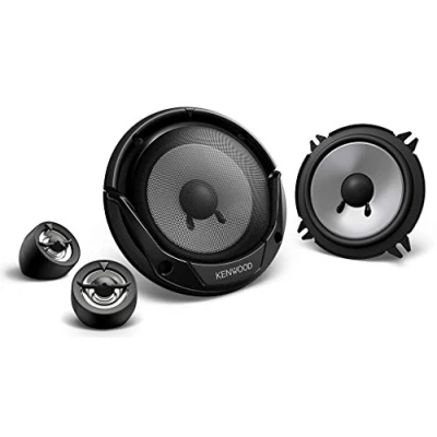 Imagen de KENWOOD KFC E130P Altavoces Coaxiales de 2 vías 13 cm para el Coche con Sonido Potente. Woofer Cono Inyección Polipropileno y Tweeter Cúpula Balanceada Pei.