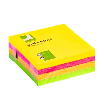 Imagen de Q Connect Bloc De Notas Adhesivas Kf01348 Con 320 Hojas, 75 X Mm, Multicolor