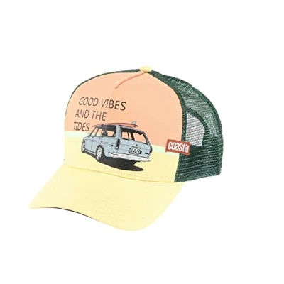 Imagen de Coastal Vibes and Tides Sun Yellow HFT Trucker Cap One Size