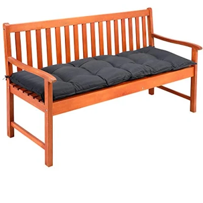 Imagen de Detex Cojín para Banco de jardín Gris 145x45x8cm Almohadilla sillón Doble Viscoelástico Hidrófugo