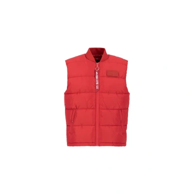 Imagen de Alpha Industries Puffer Chaleco, Hombre, Talla: XL, Mars red