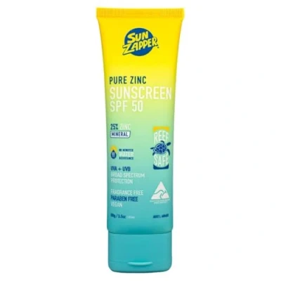 Imagen de Sun Zapper Crema solar de zinc puro SPF 50 Protector mineral seguro para arrecifes