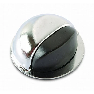 Imagen de Brinox B90040J Tope Acero para Puertas Adhesivo, 2,2 x 4,9 cm, Color Cromado