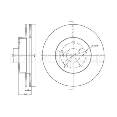 Imagen de Disco de freno METELLI 23 1567C
