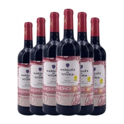 Imagen de Marqués de Vitoria Rioja Joven 75 cl Vino tinto (Caja 6 Botellas cl)