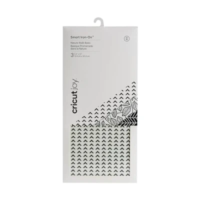 Imagen de Cricut Smart Iron On Patterned Sampler, Basic, Hierro, Nature Walk Black, for Joy