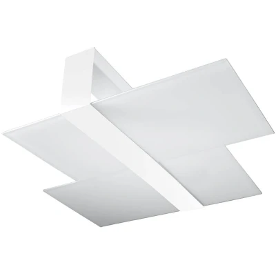Imagen de SOLLUX Steel Lighting Bombilla LED Diseño Pantalla Minimalista Fácil Instalación Plafón Massimo Blanco