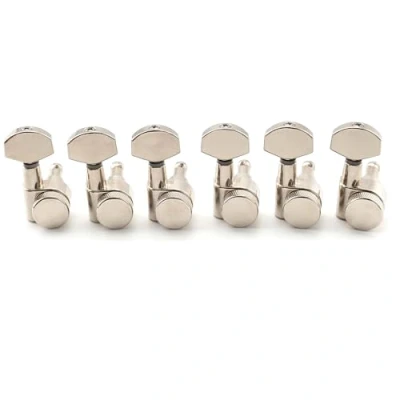 Imagen de Musiclily Pro 6 en línea 2 Pin Clavijas de Afinación Bloqueo Guitarra Clavijeros Bloqueantes para Eléctrica tipo SQ Strat Tele, Nickel