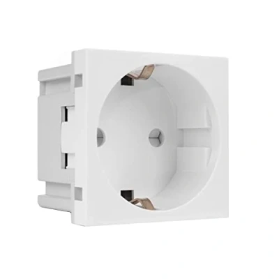 Imagen de Maclean MCE719W Enchufe empotrable sin marco con protección de contacto (enchufe Schuko, color blanco)