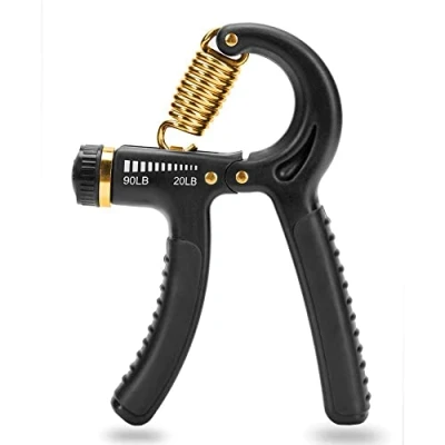 Imagen de SKLZ Grip Trainer Entrenador, fortalecedor de Agarre, Equipo Entrenamiento Fuerza, Resistencia Ajustable, Negro, 9,07 a 40,82 kg, Unisex, Talla única