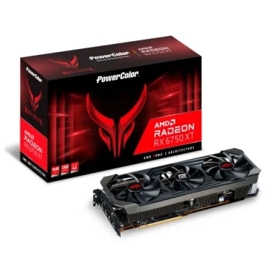 Imagen de POWERCOLOR RX 6750XT Rosso Devil 12G OC DDR6