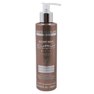 Imagen de abril et nature Gold Lifting Mascarilla Profesional para Cabellos Rizados Tratamiento Rejuvenecedor y Anti Encrespamiento con Células Madre Hidrata Define tus Rizos Frizz 200 ml