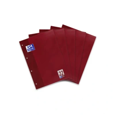 Imagen de Hamelin Paperbrands 384405022 Lote de 5 blocs hojas cuadros (DIN A4, 50 hojas, 90 g/m², mm)
