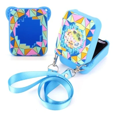 Imagen de BLOOOK funda compatible con Bitzee Magicals de silicona para juguetes interactivos, Cover (azul)