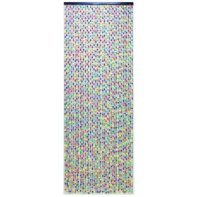 Imagen de Morel Cortina de puerta perlas madera, multicolor, 90 x 200 cm