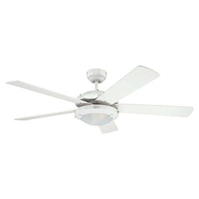 Imagen de Westinghouse Comet Ventilador de Techo E14, 40 W, Blanco, 132x38cm