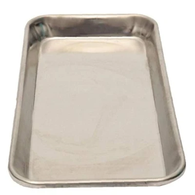 Imagen de CULER Bandeja de Acero Inoxidable Médico Quirúrgico del Plato Dental Instrumento Laboratorio 22X12X2cm Herramienta para Estudiantes Odontología