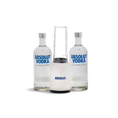 Imagen de Absolut Vodka con licuadora, 2 botellas de 1 L