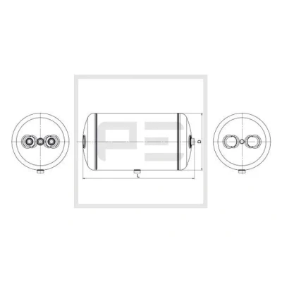 Imagen de PETERS ENNEPETAL 036.368 80A Depósito de aire, sistema aire comprimido MAN: TGA