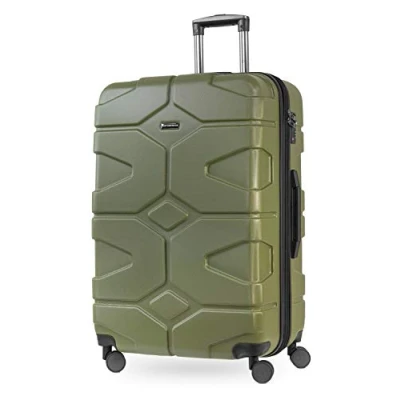 Imagen de HAUPTSTADTKOFFER X Kölln Maleta rígda, Trolley extensible, ABS, TSA, 76 cm, 120L, Verde oliva