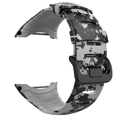 Imagen de MoKo Banda de Reloj para Suunto Core [Rombo Serie] Correa Reemplazo Silicona Suave Deportiva Pulsera Actividad física 5.51&quot; 9.06&quot; (140mm 230mm) Muñeca, Camuflaje Digital Clara.