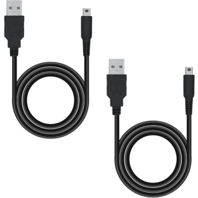 Imagen de Link e : 2 X Cable de Carga USB, Cargador, Alimentacion USB Compatible con Consolas Nintendo 2DS, 2DS XL, New 3DS, 3DS DSI, DSI XL