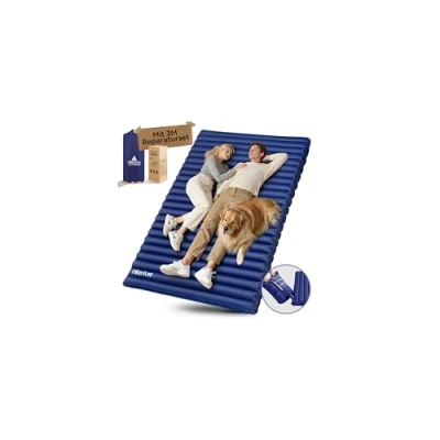 Imagen de HIKENTURE colchoneta Aislante para 2 Personas, Ultraligera, Hinchable, Camping, de Aire Dormir