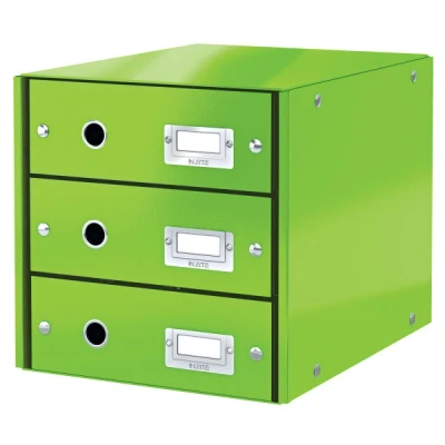 Imagen de Leitz Buc A4, 3 Cajones, Click and Store, Gama WOW, Verde, 60480054