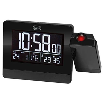 Imagen de Trevi EC 884 PJ Reloj Digital con Alarma y Proyeccion, Negro