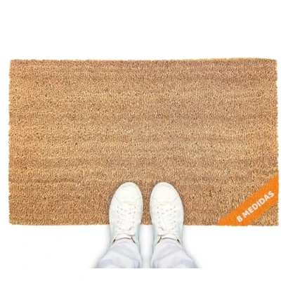 Imagen de LucaHome Felpudo Entrada casa 80x140cm Fibra de Coco con Base Antideslizante Exterior e Interior fácil Limpiar Resistente para hogar, Oficina, terraza y jardín