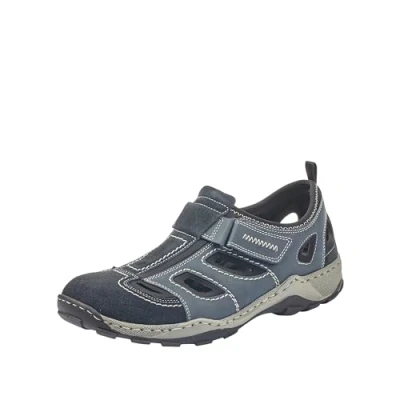 Imagen de Rieker 8075, Zapatillas sin Cordones Hombre, Azul (Blau (Pazifik/Denim/Schwarz 14), 43 EU