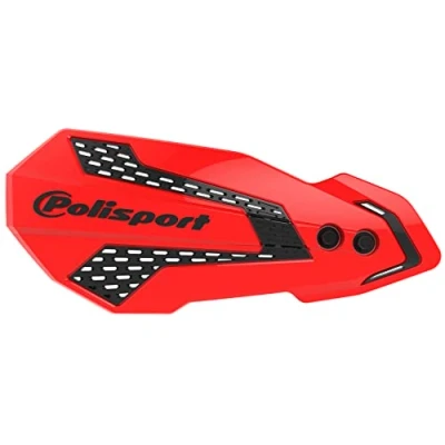 Imagen de POLISPORT 8308200020 Paramanos MX FLOW 1 punto de fijación Style fabricado en plástico con kit montaje incluido compatible motocicletas Honda color blanco/negro