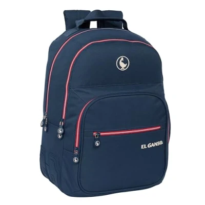 Imagen de Safta EL GANSO CLASSIC Mochila Escolar Infantil, Ideal para Niños de Diferentes Edades, Cómoda y Versátil, Calidad Resistencia, 32x15x42 cm, Color Azul Marino