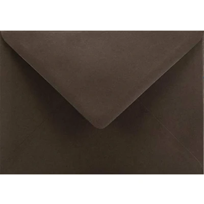 Imagen de Netuno 100x sobres de colores marrones oscuros DIN B6 125x175mm 115g Sirio Color Cacao solapa engomada puntiaguda sin ventana para invitaciones Navidad tarjetas boda cartas dinero bricolaje empresas