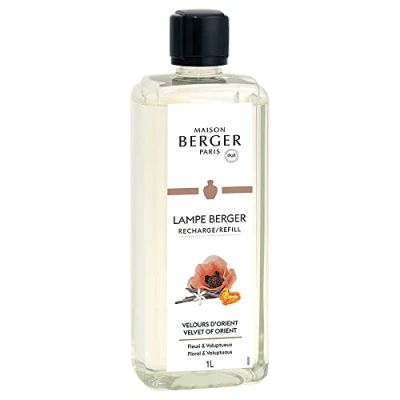 Imagen de MAISON Berger Recarga lámpara Velours d&#039;Orient Listo para Usar Perfumea y purifica Difusión Fina, Uniforme Duradera 1 l