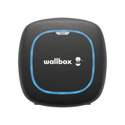 Imagen de Wallbox Pulsar MAX, Cargador para Vehículo Eléctrico (22 kW, Type 2, Wi Fi, Bluetooth, OCPP, Interior/Exterior, 5 m, Facíl de Instalar), Negro