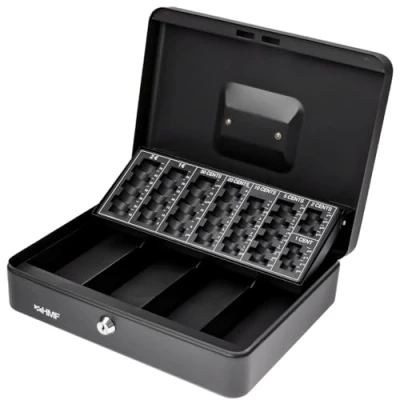 Imagen de HMF 4215 02 Caja de caudales, para contar dinero, 30 x 24 9 cm, negro