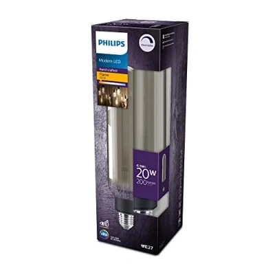 Imagen de Philips LED Bombilla LED, E27 T65, Luz Llama Regulable, 20W