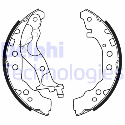 Imagen de DELPHI LS2175 Zapatas de Freno 180 28