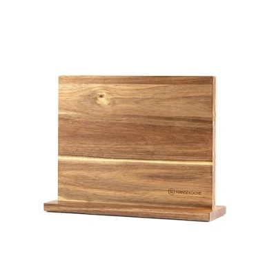 Imagen de Hanseküche Bloque para cuchillos sin cuchillo, de madera, tabla por ambos lados (base madera negra)
