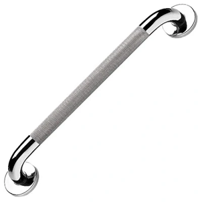 Imagen de HONPHIER® barra de agarre antideslizante SUS 304 acero inoxidable para toallero ducha seguridad con soporte, mango inodoro